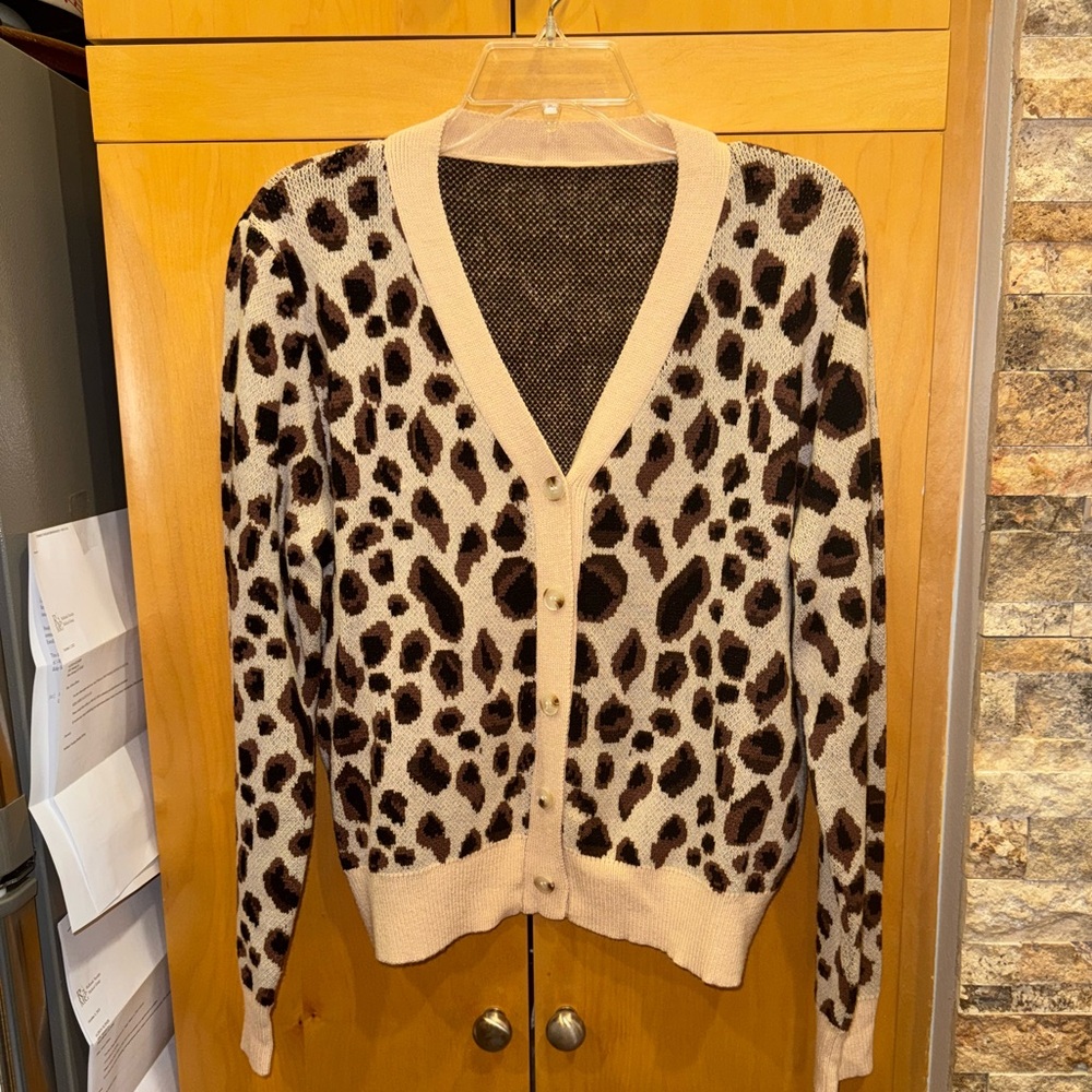 Leopard Cardigan Sweater